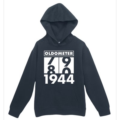 Funny Oldometer Made In 1944 80th Birthday Urban Pullover Hoodie