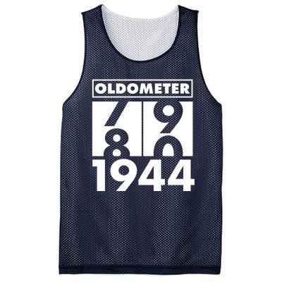 Funny Oldometer Made In 1944 80th Birthday Mesh Reversible Basketball Jersey Tank