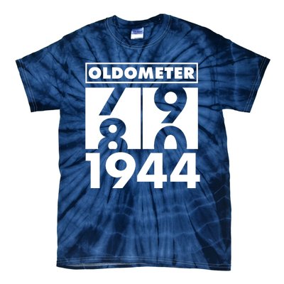 Funny Oldometer Made In 1944 80th Birthday Tie-Dye T-Shirt