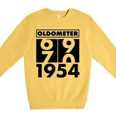 Funny Oldometer Made In 1954 70th Birthday Premium Crewneck Sweatshirt