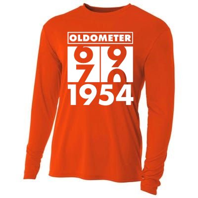 Funny Oldometer Made In 1954 70th Birthday Cooling Performance Long Sleeve Crew