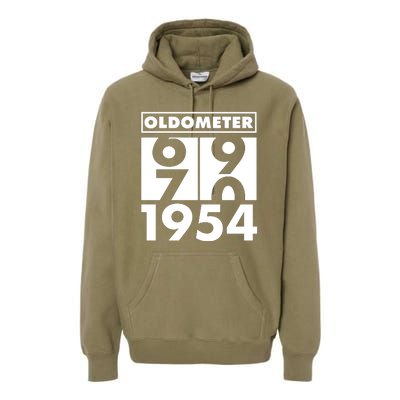 Funny Oldometer Made In 1954 70th Birthday Premium Hoodie