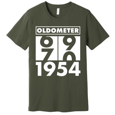 Funny Oldometer Made In 1954 70th Birthday Premium T-Shirt