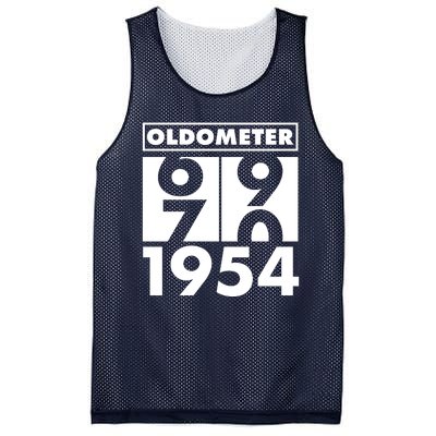 Funny Oldometer Made In 1954 70th Birthday Mesh Reversible Basketball Jersey Tank