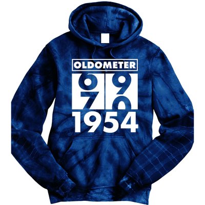 Funny Oldometer Made In 1954 70th Birthday Tie Dye Hoodie