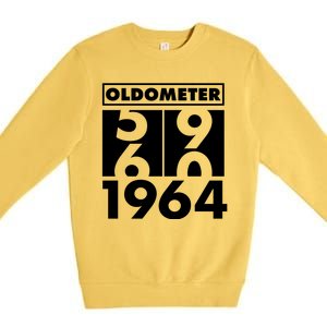 Funny Oldometer Made In 1964 60th Birthday Premium Crewneck Sweatshirt