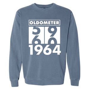 Funny Oldometer Made In 1964 60th Birthday Garment-Dyed Sweatshirt