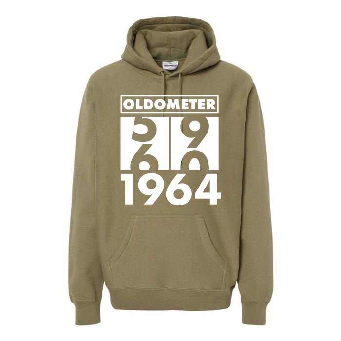 Funny Oldometer Made In 1964 60th Birthday Premium Hoodie