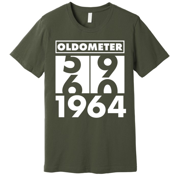 Funny Oldometer Made In 1964 60th Birthday Premium T-Shirt