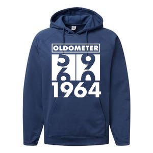 Funny Oldometer Made In 1964 60th Birthday Performance Fleece Hoodie