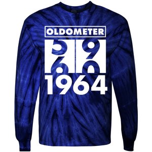 Funny Oldometer Made In 1964 60th Birthday Tie-Dye Long Sleeve Shirt