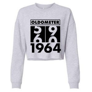 Funny Oldometer Made In 1964 60th Birthday Cropped Pullover Crew