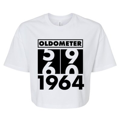 Funny Oldometer Made In 1964 60th Birthday Bella+Canvas Jersey Crop Tee