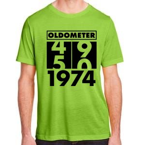 Funny Oldometer Made In 1974 50th Birthday Adult ChromaSoft Performance T-Shirt