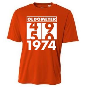 Funny Oldometer Made In 1974 50th Birthday Cooling Performance Crew T-Shirt