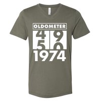 Funny Oldometer Made In 1974 50th Birthday V-Neck T-Shirt