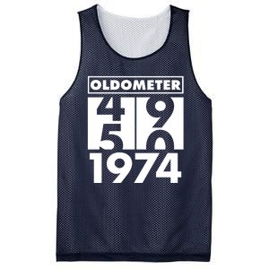 Funny Oldometer Made In 1974 50th Birthday Mesh Reversible Basketball Jersey Tank