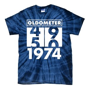 Funny Oldometer Made In 1974 50th Birthday Tie-Dye T-Shirt