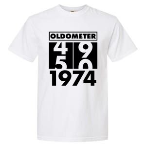 Funny Oldometer Made In 1974 50th Birthday Garment-Dyed Heavyweight T-Shirt