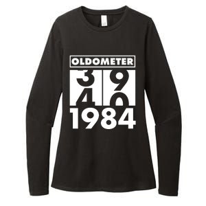 Funny Oldometer Made In 1984 40th Birthday Womens CVC Long Sleeve Shirt