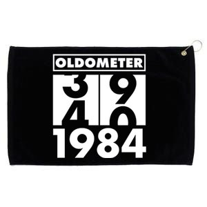 Funny Oldometer Made In 1984 40th Birthday Grommeted Golf Towel