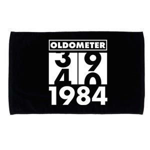 Funny Oldometer Made In 1984 40th Birthday Microfiber Hand Towel