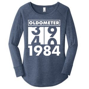 Funny Oldometer Made In 1984 40th Birthday Women's Perfect Tri Tunic Long Sleeve Shirt