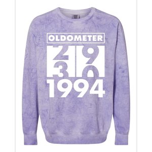 Funny Oldometer Made In 1994 30th Birthday Colorblast Crewneck Sweatshirt