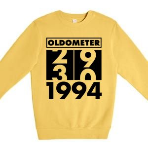 Funny Oldometer Made In 1994 30th Birthday Premium Crewneck Sweatshirt