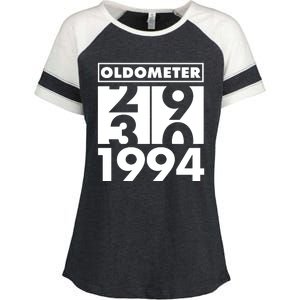 Funny Oldometer Made In 1994 30th Birthday Enza Ladies Jersey Colorblock Tee