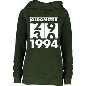 Funny Oldometer Made In 1994 30th Birthday Womens Funnel Neck Pullover Hood