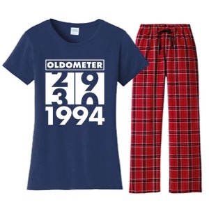 Funny Oldometer Made In 1994 30th Birthday Women's Flannel Pajama Set