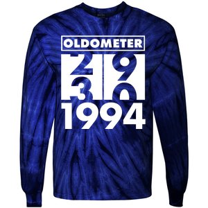 Funny Oldometer Made In 1994 30th Birthday Tie-Dye Long Sleeve Shirt