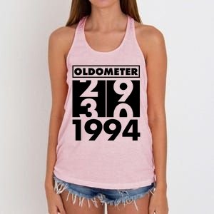 Funny Oldometer Made In 1994 30th Birthday Women's Knotted Racerback Tank