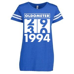 Funny Oldometer Made In 1994 30th Birthday Enza Ladies Jersey Football T-Shirt