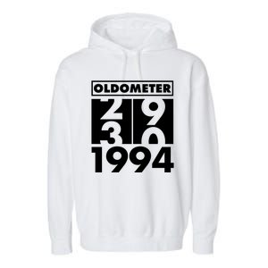 Funny Oldometer Made In 1994 30th Birthday Garment-Dyed Fleece Hoodie