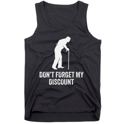 Funny Old Man Gag Old Person Older People Dad Birthday Tank Top