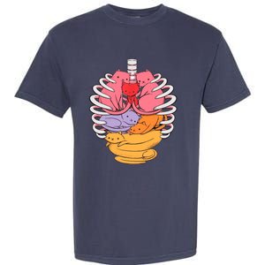 Funny Organs Made Out Of Cats Garment-Dyed Heavyweight T-Shirt