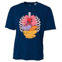 Funny Organs Made Out Of Cats Cooling Performance Crew T-Shirt