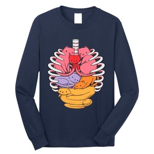 Funny Organs Made Out Of Cats Long Sleeve Shirt