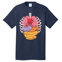 Funny Organs Made Out Of Cats Tall T-Shirt