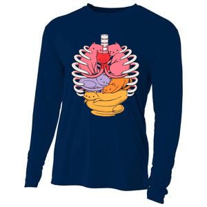 Funny Organs Made Out Of Cats Cooling Performance Long Sleeve Crew