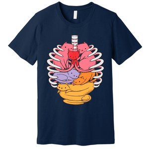 Funny Organs Made Out Of Cats Premium T-Shirt