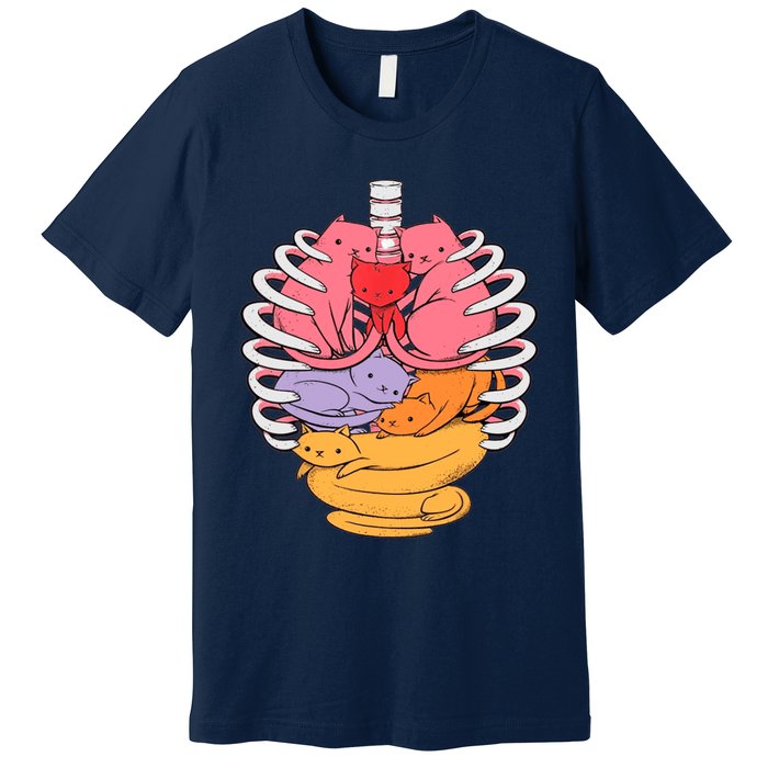 Funny Organs Made Out Of Cats Premium T-Shirt