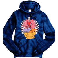 Funny Organs Made Out Of Cats Tie Dye Hoodie