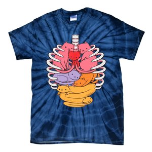 Funny Organs Made Out Of Cats Tie-Dye T-Shirt