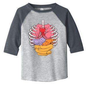 Funny Organs Made Out Of Cats Toddler Fine Jersey T-Shirt