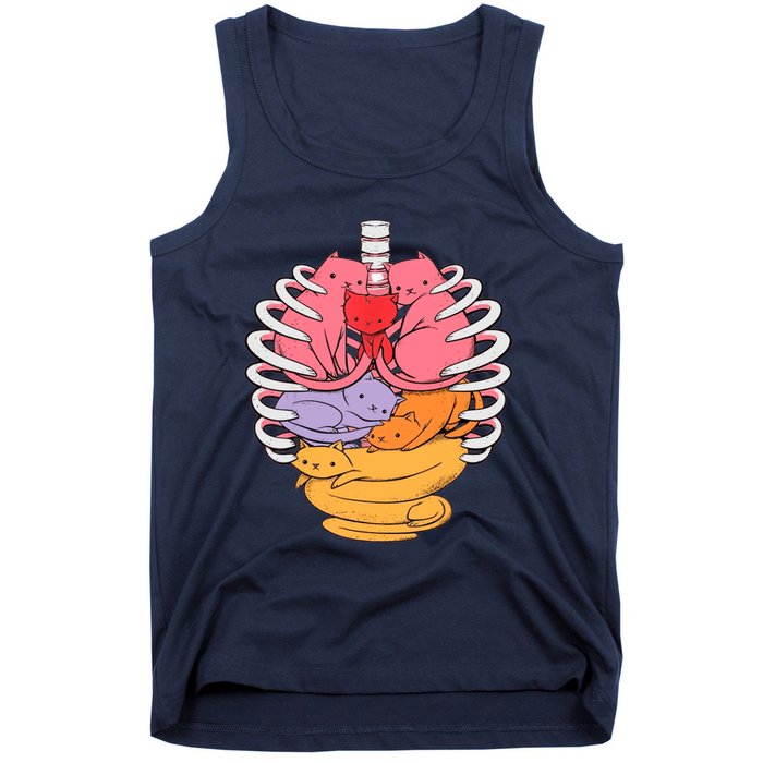 Funny Organs Made Out Of Cats Tank Top