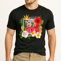 Flowers of Maui Word Art - Hawaiian Island Souvenir Cooling Performance Crew T-Shirt
