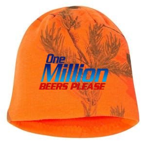 Funny One Million Beers Please Beer Enthusiast Drinking Gift Kati - Camo Knit Beanie